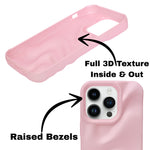 3D Ripple Wave Texture Soft Silicone Phone Case For iPhone 14 Pro
