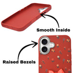 Cute Floral with 3D Bow Case For iPhone 16