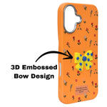 Cute Floral with 3D Bow Case For iPhone 16