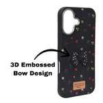 Cute Floral with 3D Bow Case For iPhone 16