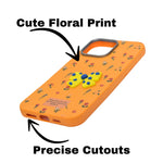 Cute Floral with 3D Bow Case For iPhone 16 Pro