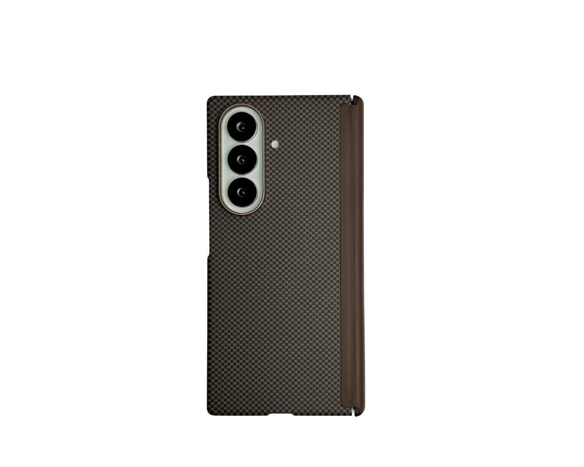 Carbon Fiber Back Case with Hinge Protection for Samsung Galaxy Z Fold 7 – Ultra-Durable & Lightweight Armor (Only Back)