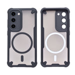 Transparent Rugged MagSafe Compatible Phone Case for Samsung Galaxy S23