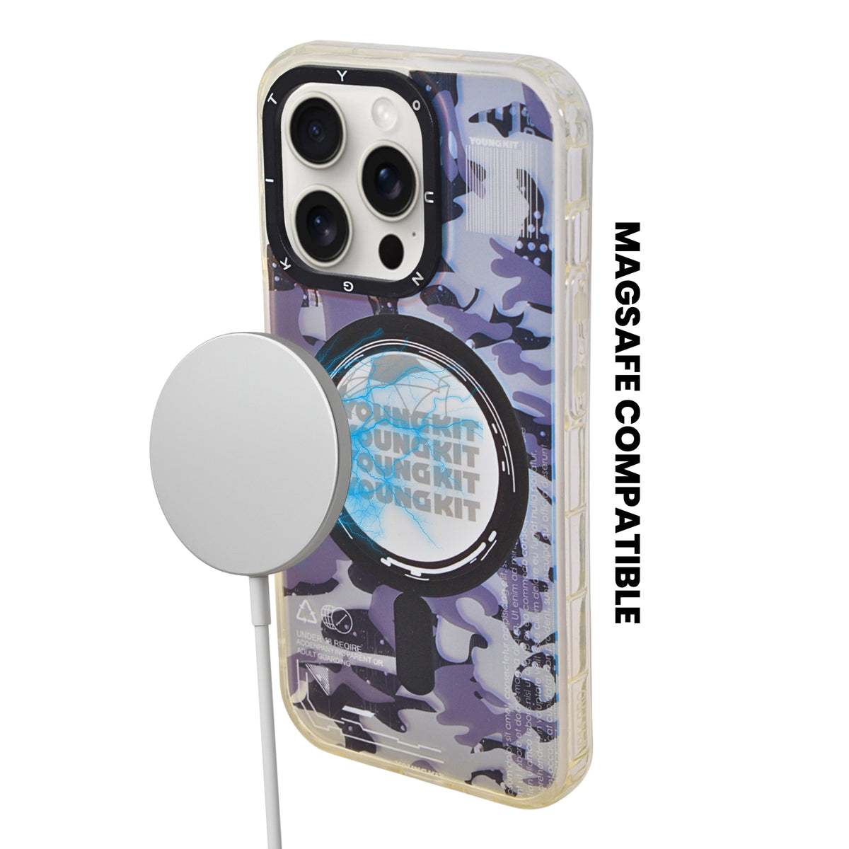 Camouflage MagSafe Compatible Phone Case for iPhone 14 Pro