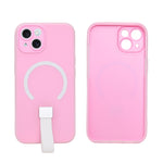 Frosty Matte with Silicone Finger Loop Phone Case for iPhone 14 Plus / 15 Plus