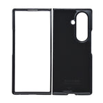 Carbon Fiber Texture with Golden Metallic Frame Phone Case For Samsung Galaxy Z Fold 7