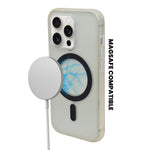 Transparent Protective Phone Case with Built-in MagSafe Ring for iPhone 14 Pro