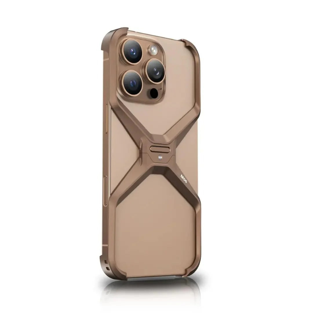 X Shape Ultra Slim Premium Frameless Metal Case for Your iPhone
