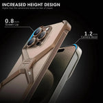 X Shape Ultra Slim Premium Frameless Metal Case for Your iPhone