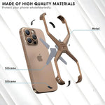 X Shape Ultra Slim Premium Frameless Metal Case for Your iPhone