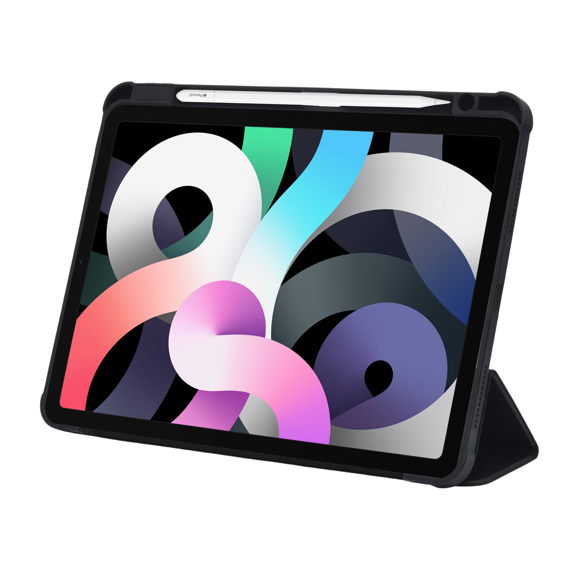 Crystal Transparent Trifold Protective Case with Pencil Slot for iPad 10.9 Inch (4th Gen / 5th Gen)