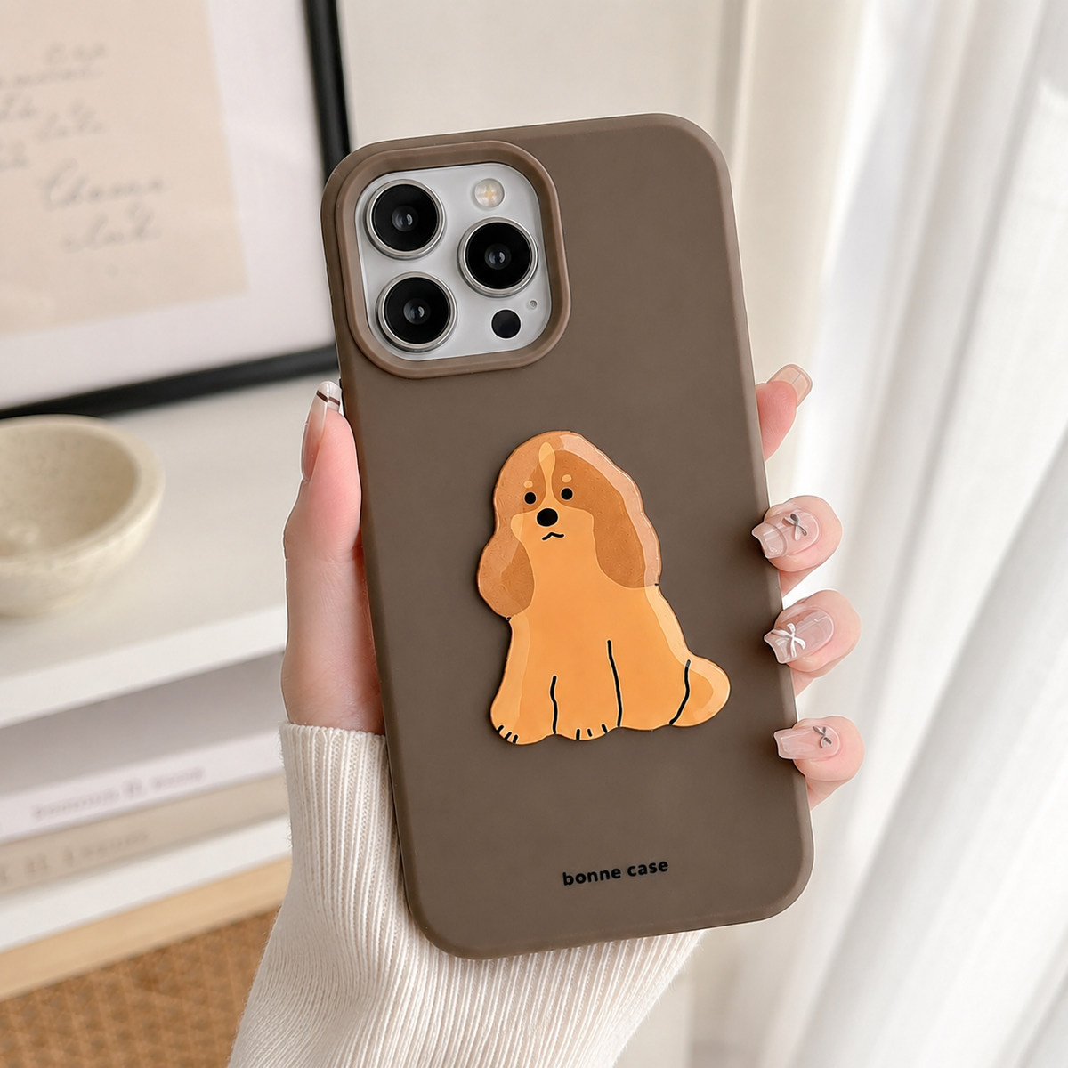 Mocha Puppy Charm Case