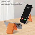 Magnetic MagSafe Leather Wallet Case with Kickstand – Slim & Secure for iPhone