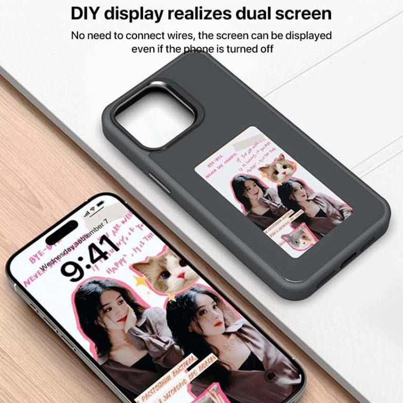 NFC Ink Screen Photo Change Case Protective Case for iPhone