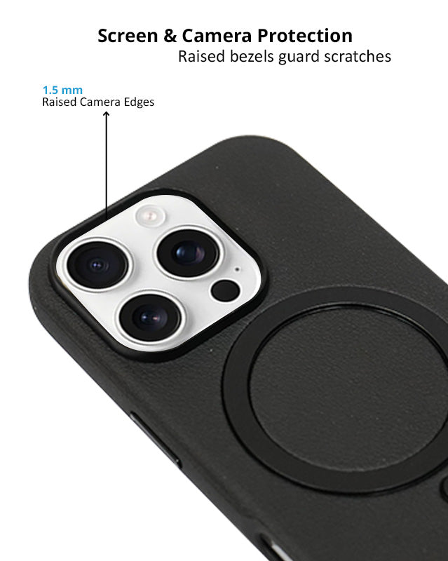 Premium Leather MagSafe Compatibility Shockproof Durable Case for Your iPhone