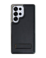 Leather MagSafe Magnetic Kickstand Case for Samsung Galaxy S25 Series