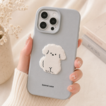 3D Puffy Puppy Matte Case