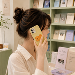 Minimalist 3D Puffy Toast Matte Case