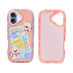 Cute Transparent Wavy Edge Phone Case for iPhone 17