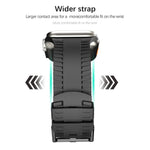 Durable Silicone Watch Band for iWatch 49mm (Ultra 2/Ultra), 45mm, 44mm, 42mm – Compatible with Series 10/9/8/7/6/5/4/3/2/1/SE – Stylish & Comfortable Strap