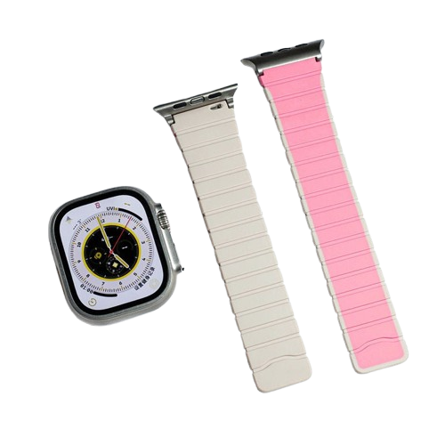 Luxury Magnetic Strap for iWatch 49mm (Ultra 2/Ultra), 46mm, 45mm, 44mm, 42mm – Compatible with Series 10/9/8/7/6/5/4/3/2/1/SE – Adjustable & Secure Fit