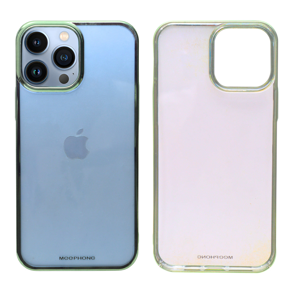 Clear Design with Protective Bumper Phone Case for 13 Pro Max