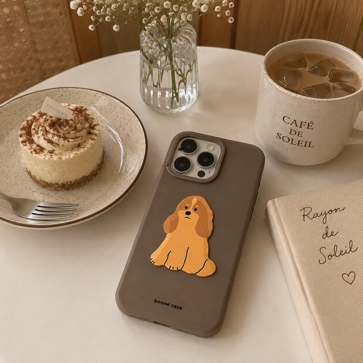 Mocha Puppy Charm Case