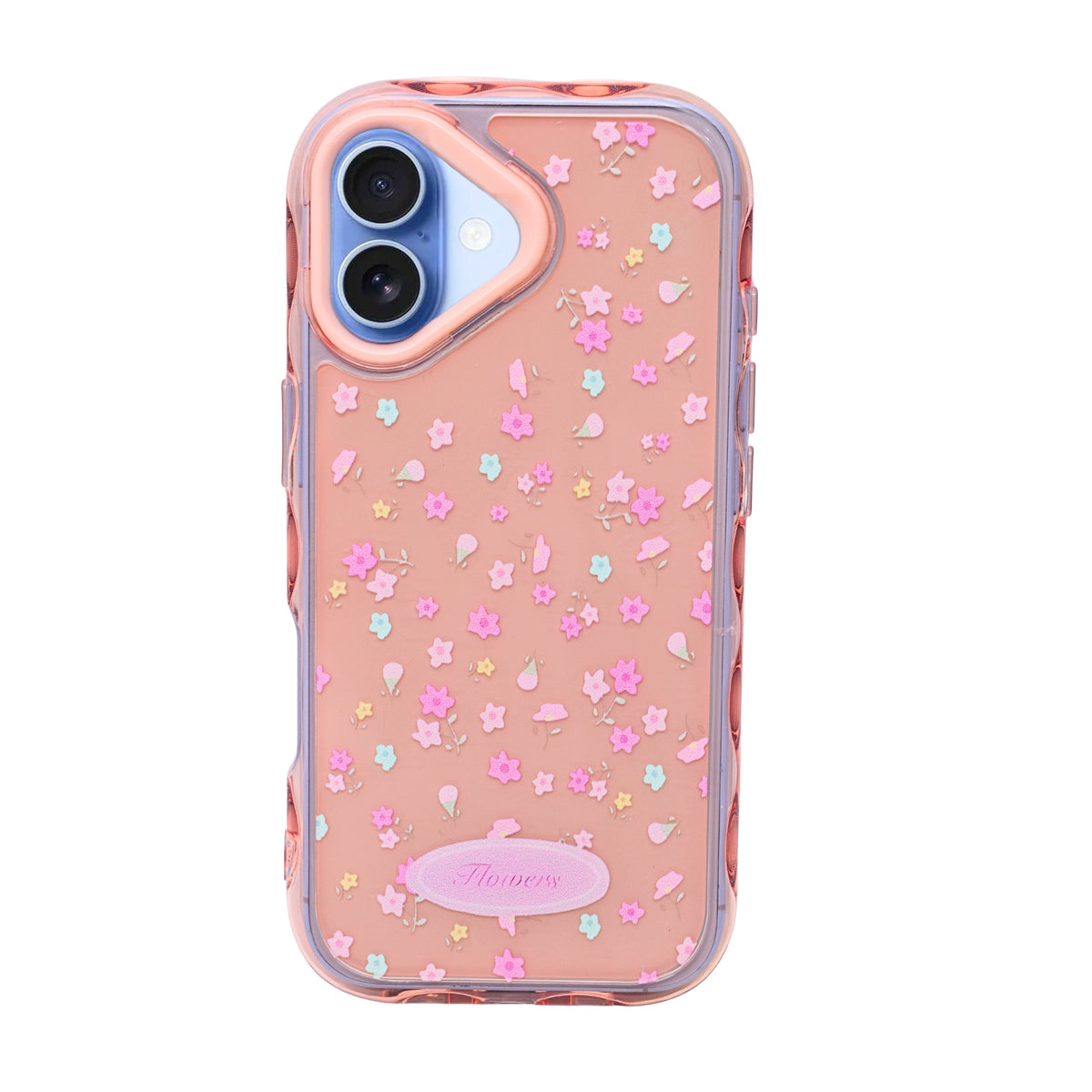 Cute Transparent Wavy Edge Phone Case for iPhone 17