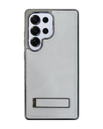 Leather MagSafe Magnetic Kickstand Case for Samsung Galaxy S25 Series