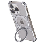 Metal X-Frame MagSafe Magnetic Rotating Ring Holder Case