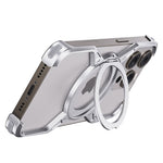 Metal X-Frame MagSafe Magnetic Rotating Ring Holder Case