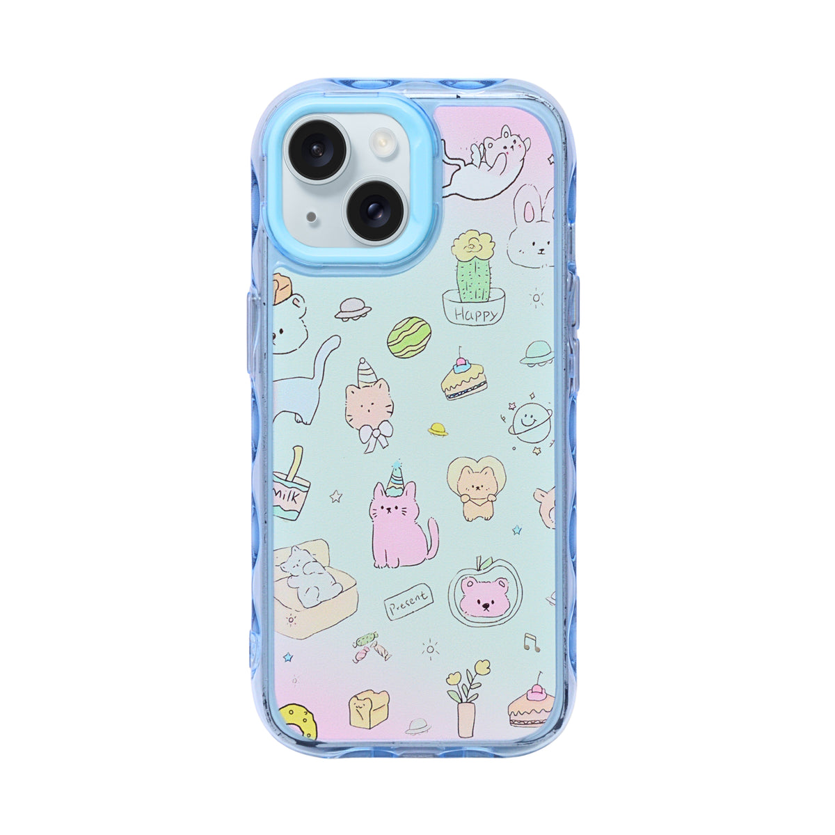 Cute Transparent Wavy Edge Phone Case for iPhone 13/ 14