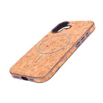 Cork Texture Printed MagSafe Compatible Phone Case for iPhone 17