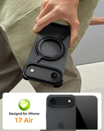 Z-Shape Metal Frameless MagSafe Rotation Stand Case For iPhone 17 Air