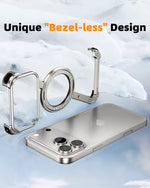 Z-Shape Metal Frameless MagSafe Rotation Stand Case For iPhone 17 Pro Max