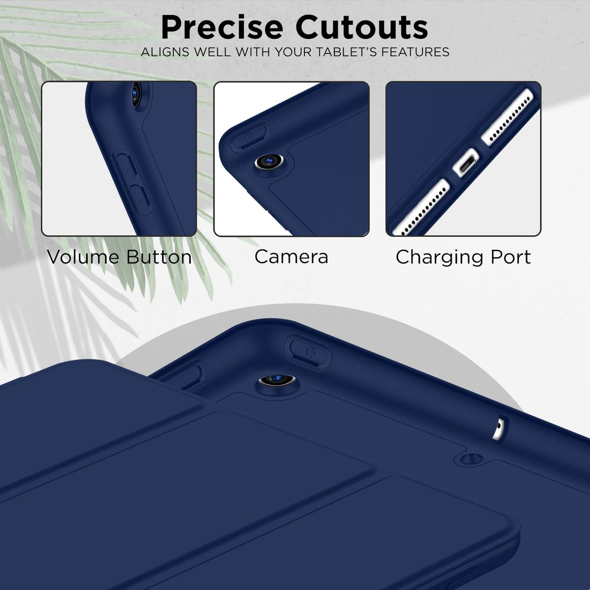 Smart Flexible & Protective Trifold iPad Case with Pencil Holder