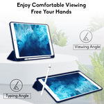 Smart Flexible & Protective Trifold iPad Case with Pencil Holder