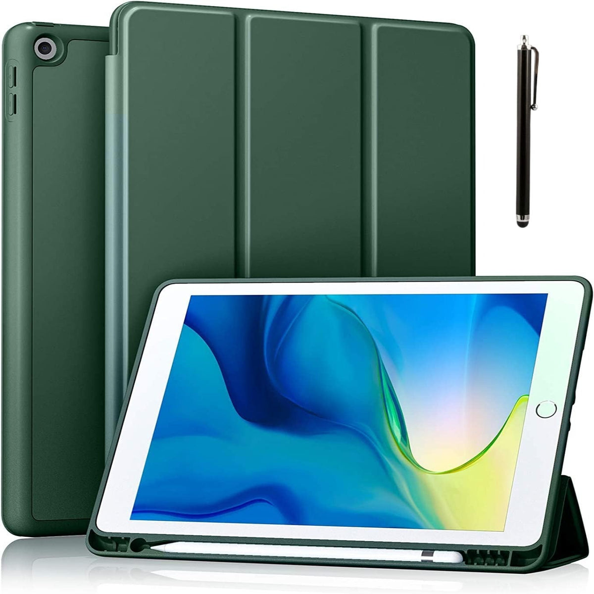 Smart Flexible & Protective Trifold iPad Case with Pencil Holder