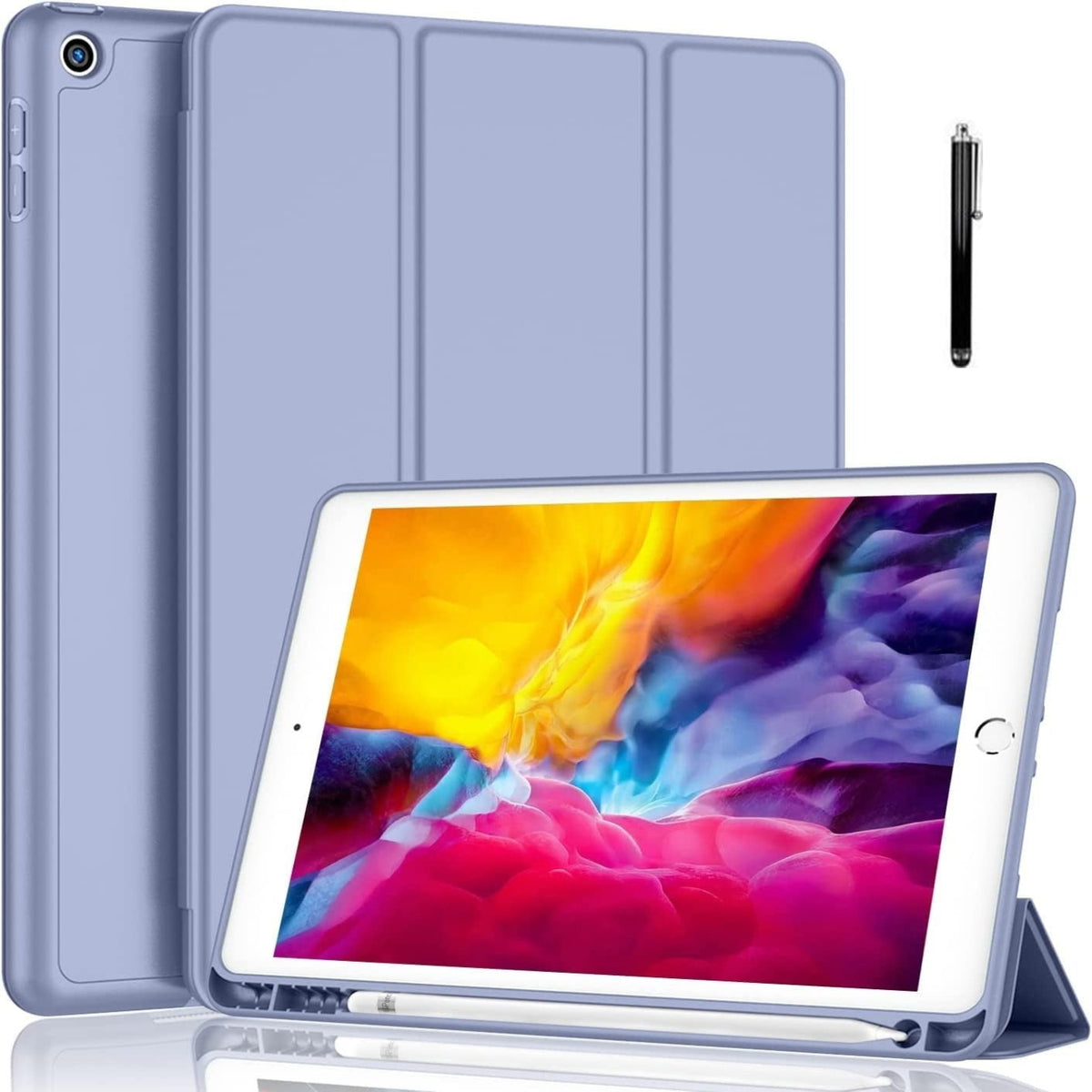 Smart Flexible & Protective Trifold iPad Case with Pencil Holder