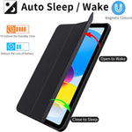 Smart Flexible & Protective Trifold iPad Case with Pencil Holder