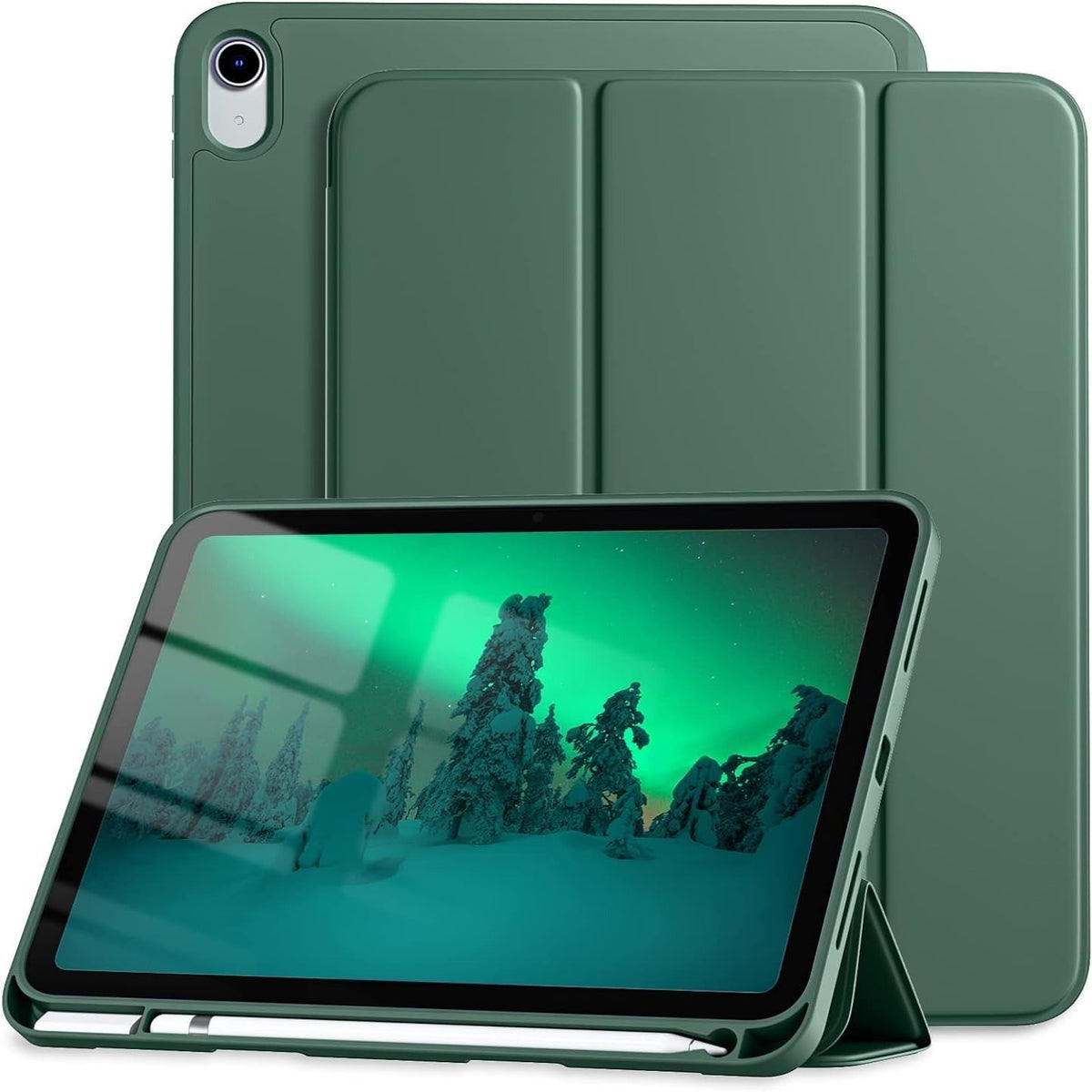 Smart Flexible & Protective Trifold iPad Case with Pencil Holder