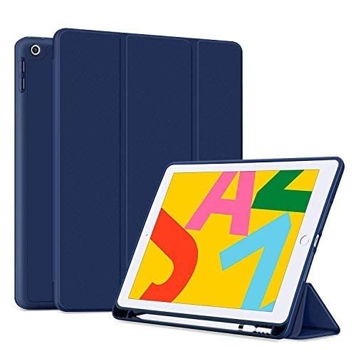 Smart Flexible & Protective Trifold iPad Case with Pencil Holder
