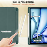 Smart Flexible & Protective Trifold iPad Case with Pencil Holder