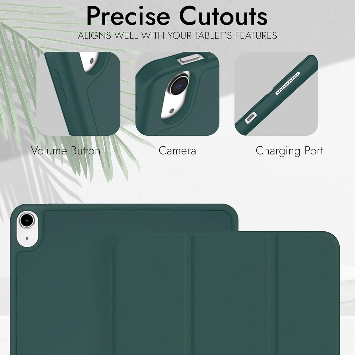 Smart Flexible & Protective Trifold iPad Case with Pencil Holder