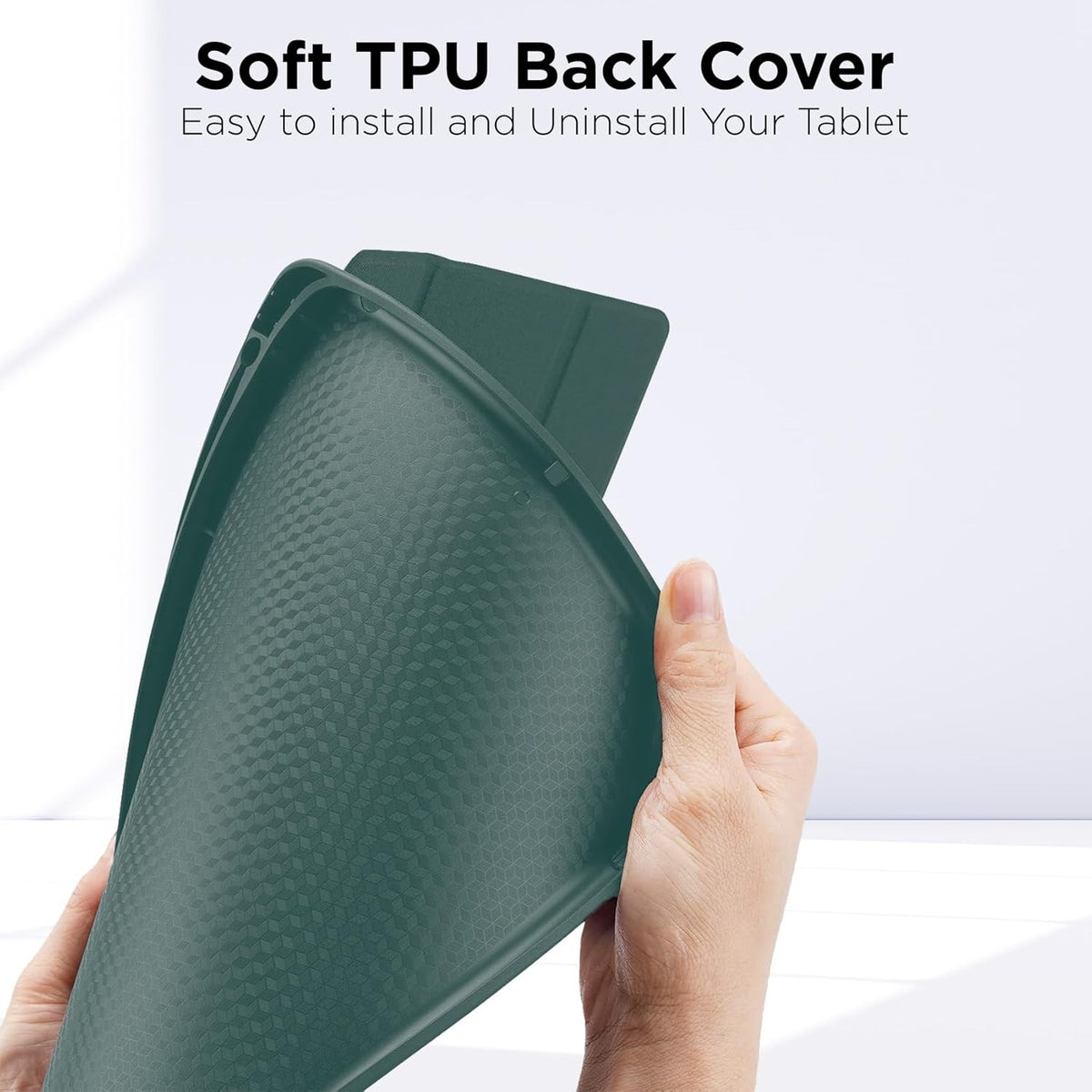 Smart Flexible & Protective Trifold iPad Case with Pencil Holder