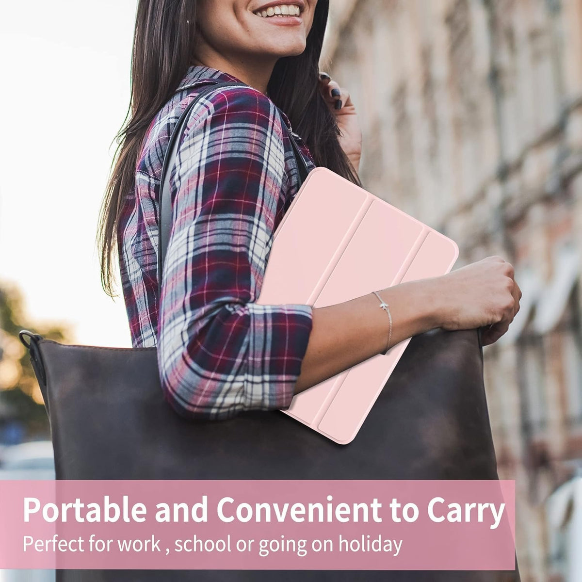 Smart Flexible & Protective Trifold iPad Case with Pencil Holder
