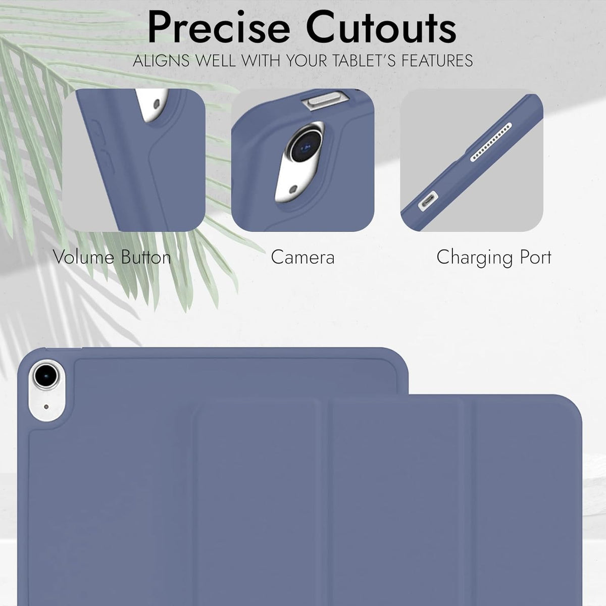 Smart Flexible & Protective Trifold iPad Case with Pencil Holder