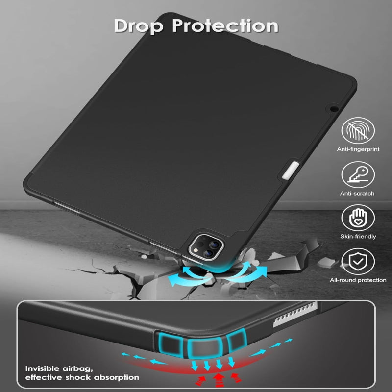 Smart Flexible & Protective Trifold iPad Case with Pencil Holder