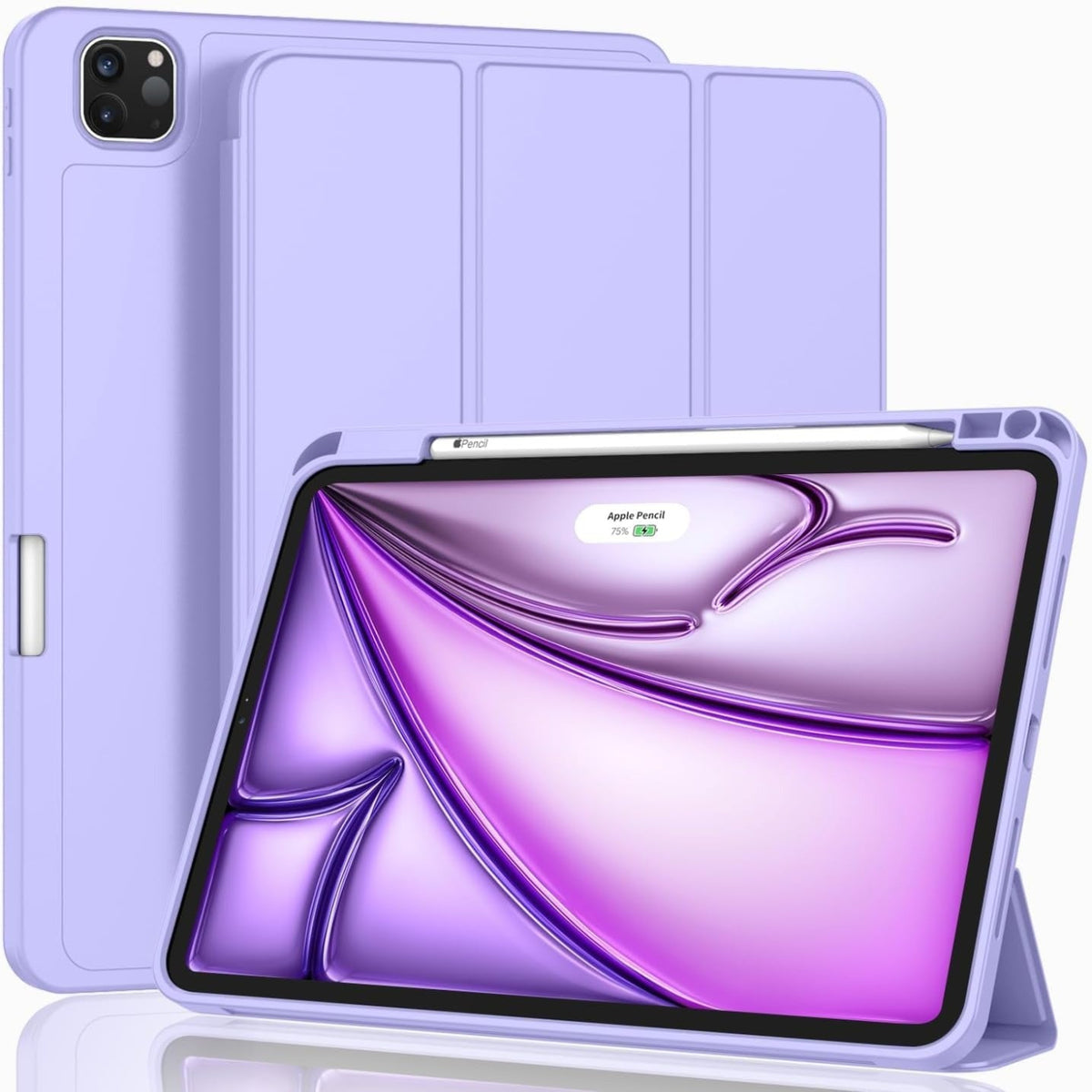 Smart Flexible & Protective Trifold iPad Case with Pencil Holder