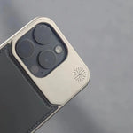 Metal Series Magsafe Leather Case With Titanium Frame